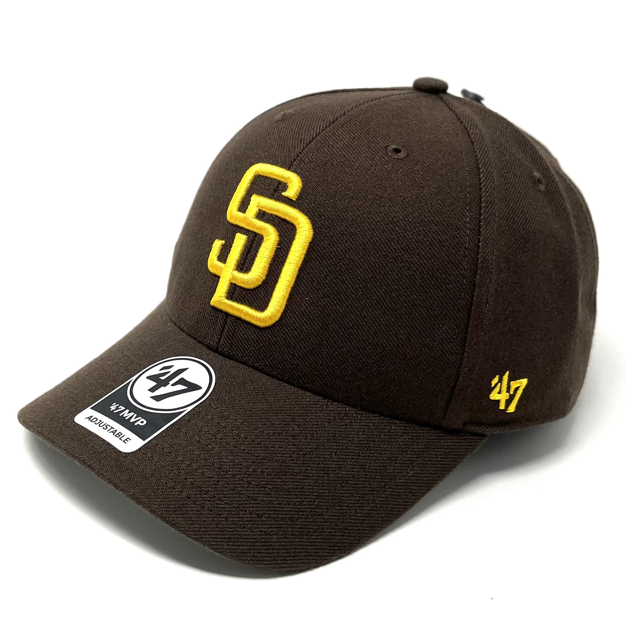 San Diego Padres '47 Team Throwback MVP Adjustable Hat - Khaki