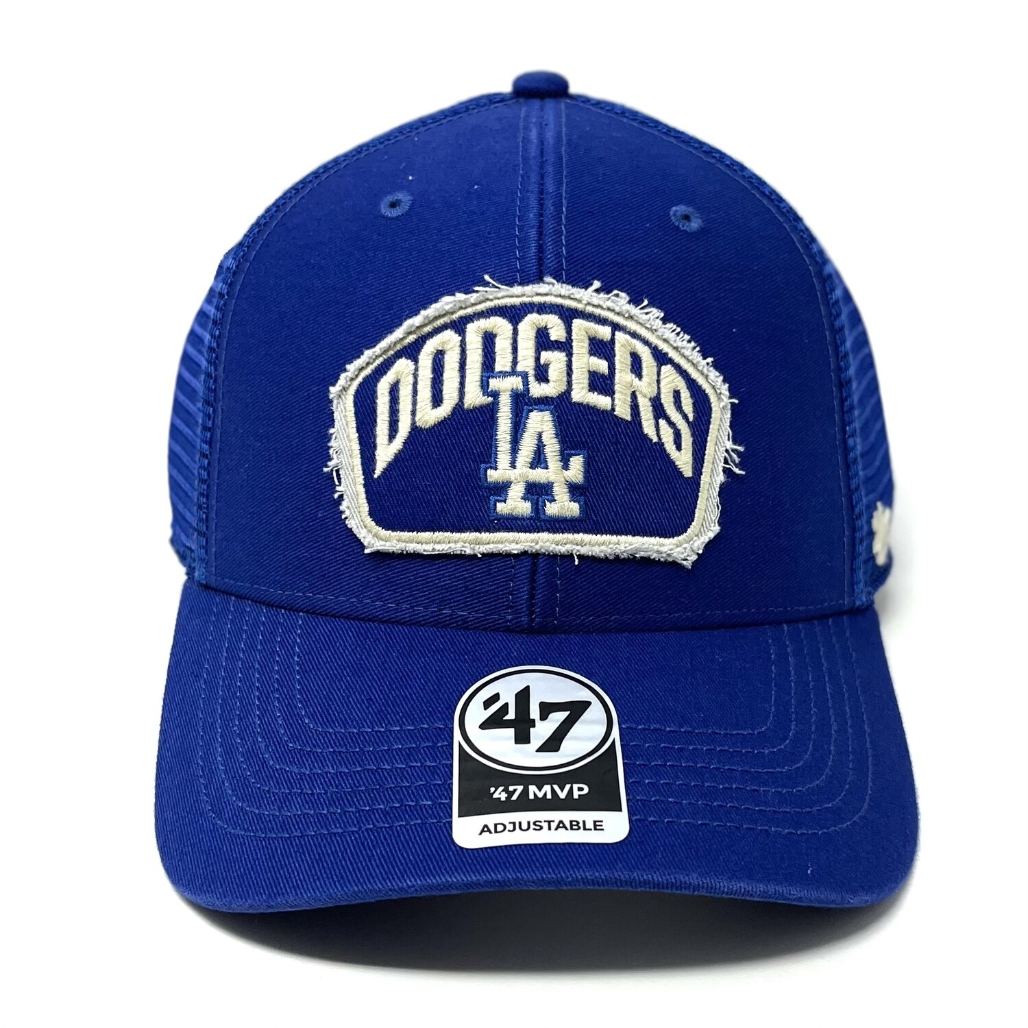 Los Angeles Dodgers Men's Distressed Patch 47 Brand MVP Adjustable Hat