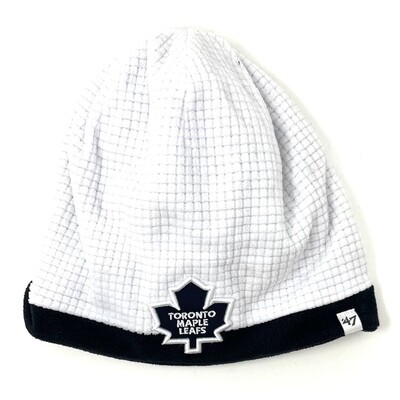 Toronto Maple Leafs Youth Grid Fleece Knit Hat