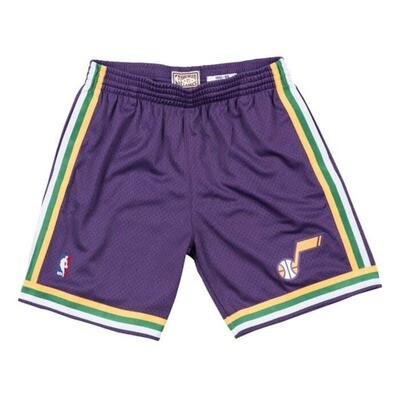 Utah Jazz 1991-92 Men's Purple Mitchell & Ness Swingman Shorts