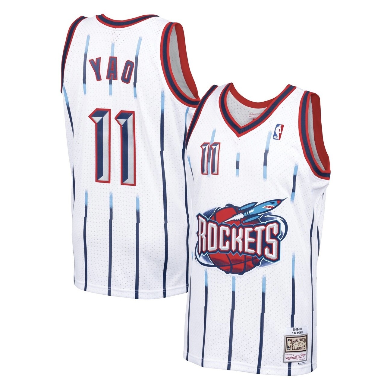 Houston Rockets Yao Ming 2002-03 White Mitchell & Ness Men’s Swingman Jersey