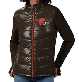 Cleveland Browns Women’s Polyfilled Quilted Jacket