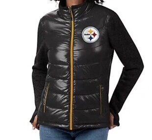 Pittsburgh Steelers Women’s Polyfilled Quilted Jacket