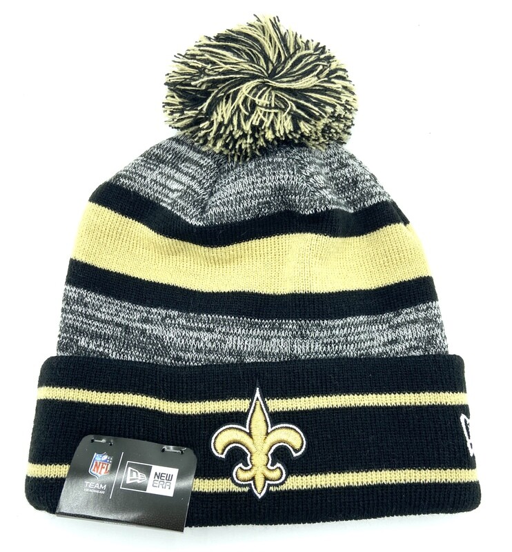 New Orleans Saints New Era Cuffed Pom Men's Knit Hat