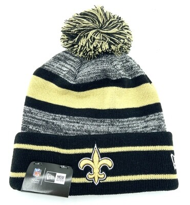 New Orleans Saints New Era Cuffed Pom Men's Knit Hat New Orleans Saints New Era Cuffed Pom Men's Knit Hat
