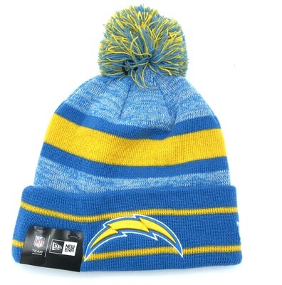 Los Angeles Chargers New Era Cuffed Pom Men's Knit Hat Los Angeles Chargers New Era Cuffed Pom Men's Knit Hat