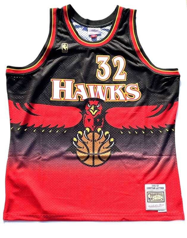 Atlanta Hawks Christian Laettner 1996-97 Red Mitchell & Ness Men's Swingman Jersey