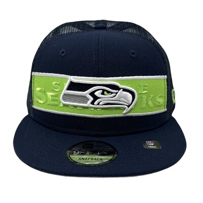 Seattle Seahawks Men's Blue New Era 9Fifty Snapback Hat