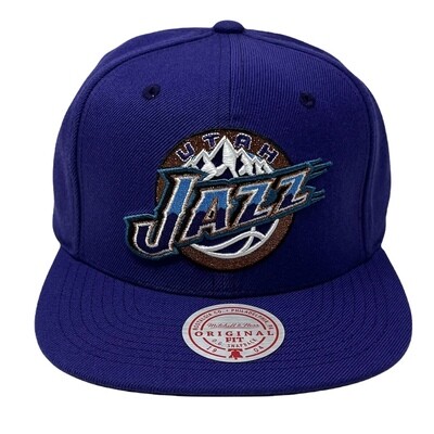 Utah Jazz Men’s Team Ground Mitchell & Ness Snapback Hat