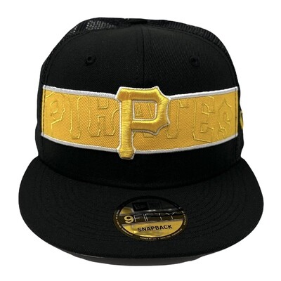 Pittsburgh Pirates Men's Black New Era 9Fifty Snapback Hat