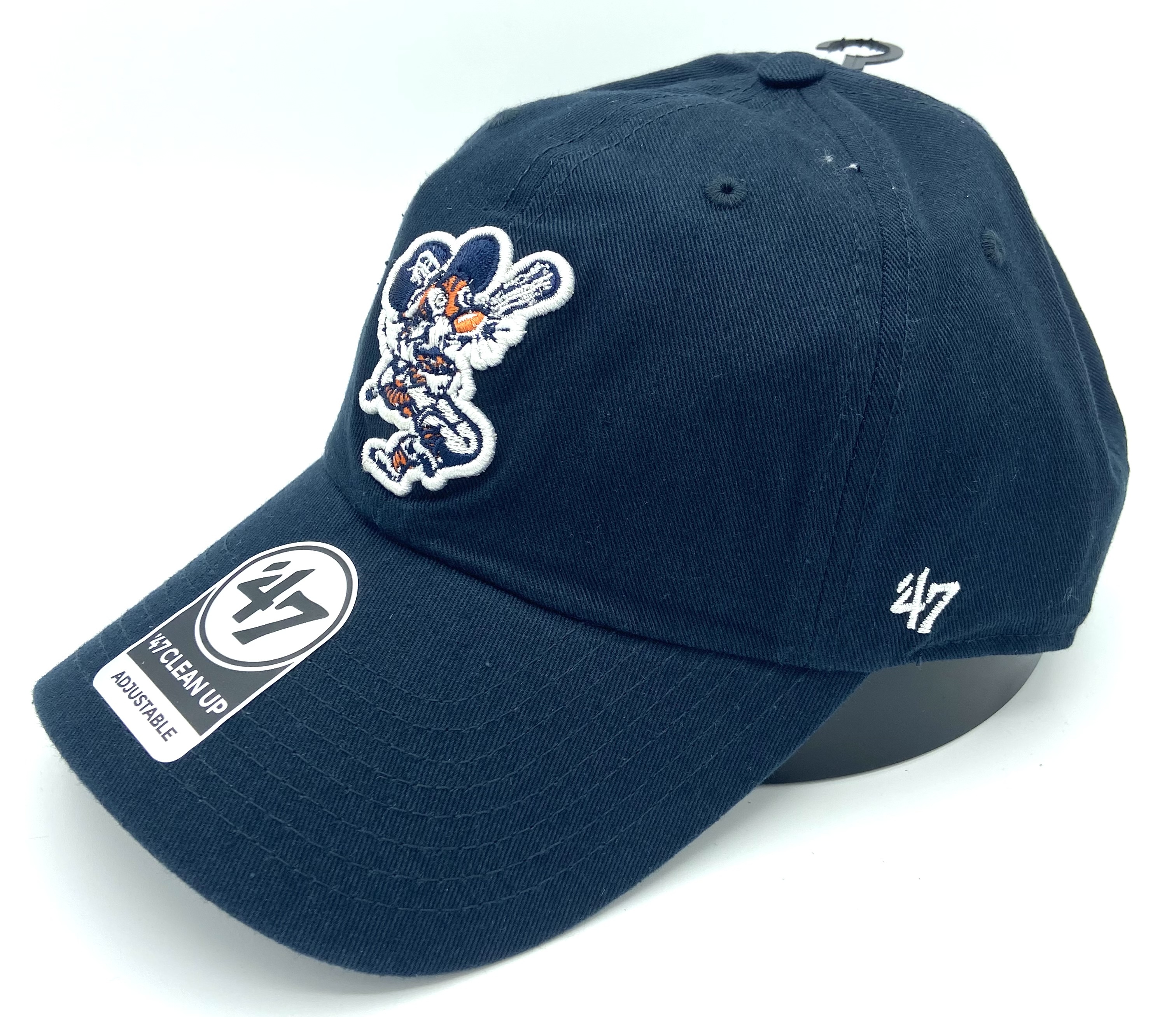 Detroit Tigers 47 Brand Cheetah Adjustable Clean Up Hat with White