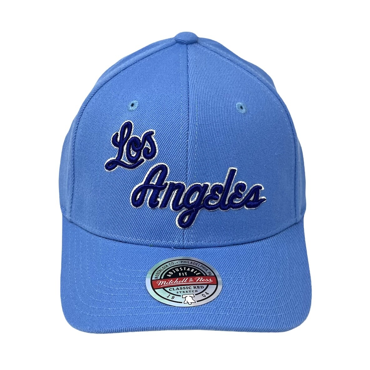 Shop Mitchell & Ness Los Angeles Lakers HWC Team Ground Strapback Dad Hat  6LUXMM20001-LALLTBL blue