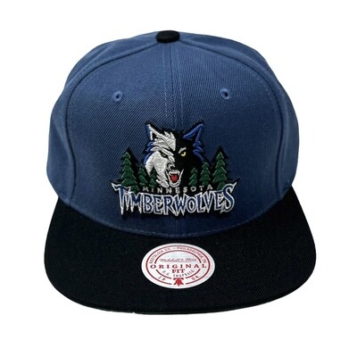 Minnesota Timberwolves Men’s Mitchell & Ness NBA Team 2 Tone Snapback Hat