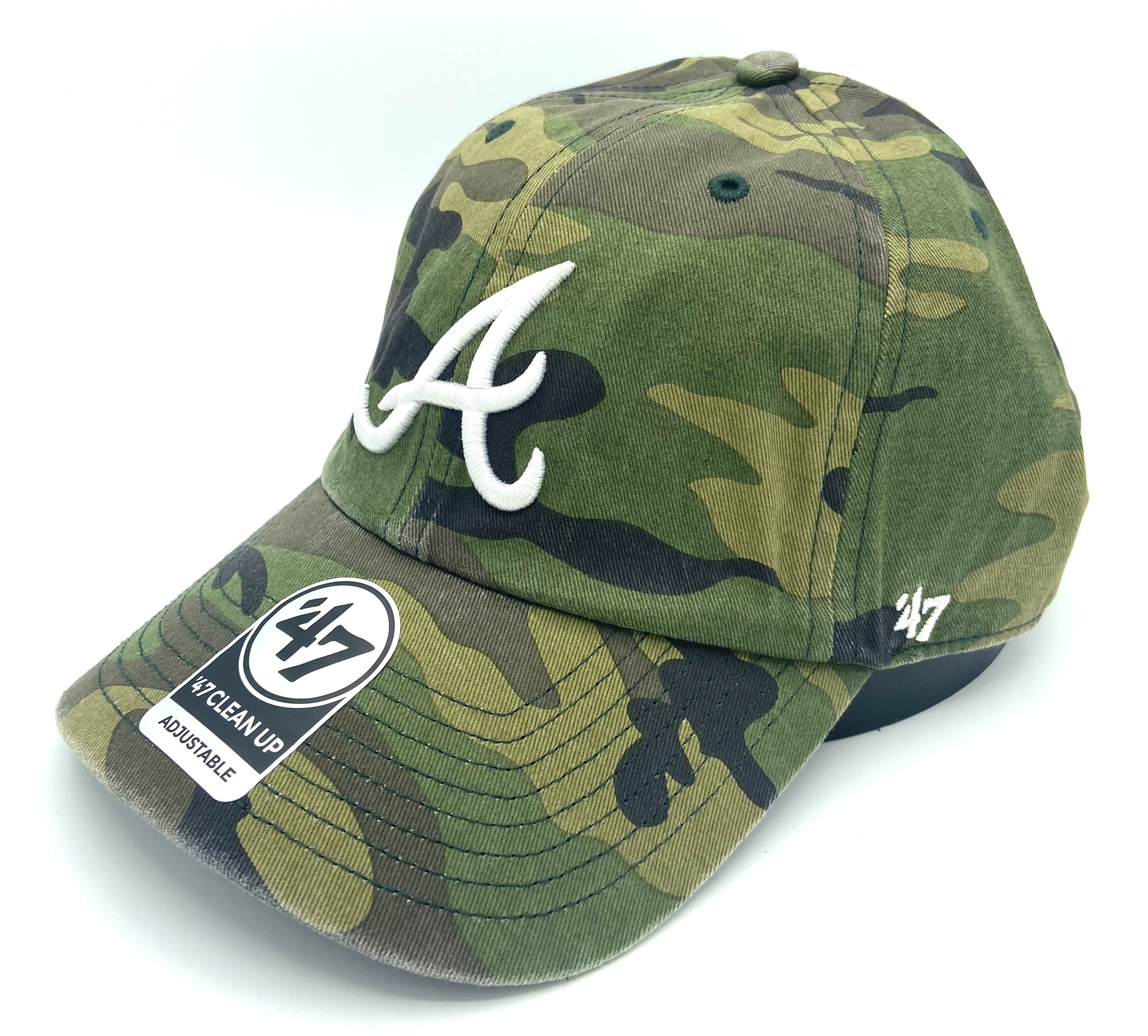 47 Brand / Men's Atlanta Braves Camoflage Clean Up Adjustable Hat