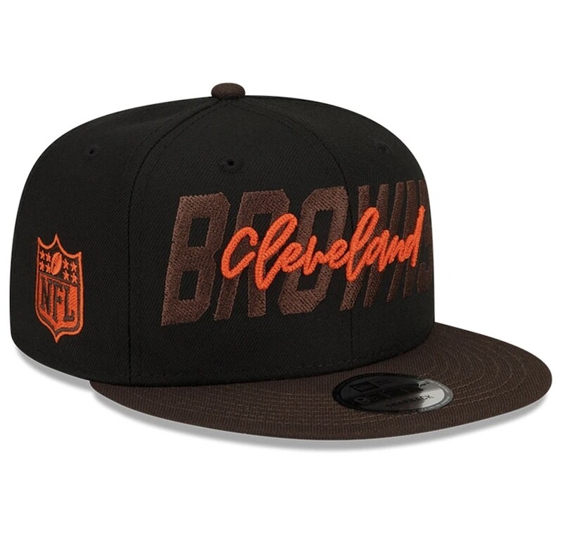 Cleveland Browns Men’s New Era Black/Orange NFL Draft 9FIFTY Snapback Adjustable Hat