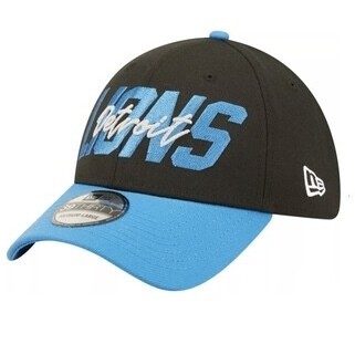Detroit Lions Men’s Black New Era Black NFL Draft 39Thirty Fitted Hat