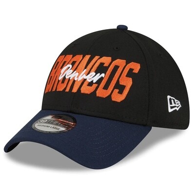 Denver Broncos Men’s New Era Black NFL Draft 39Thirty Fitted Hat Denver Broncos Men’s New Era Black NFL Draft 39Thirty Fitted Hat