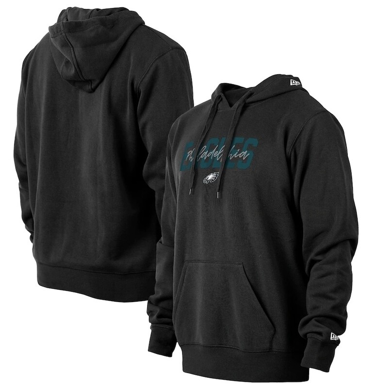 Philadelphia Eagles Men’s New Era Black NFL Draft Collection Pullover Hoodie