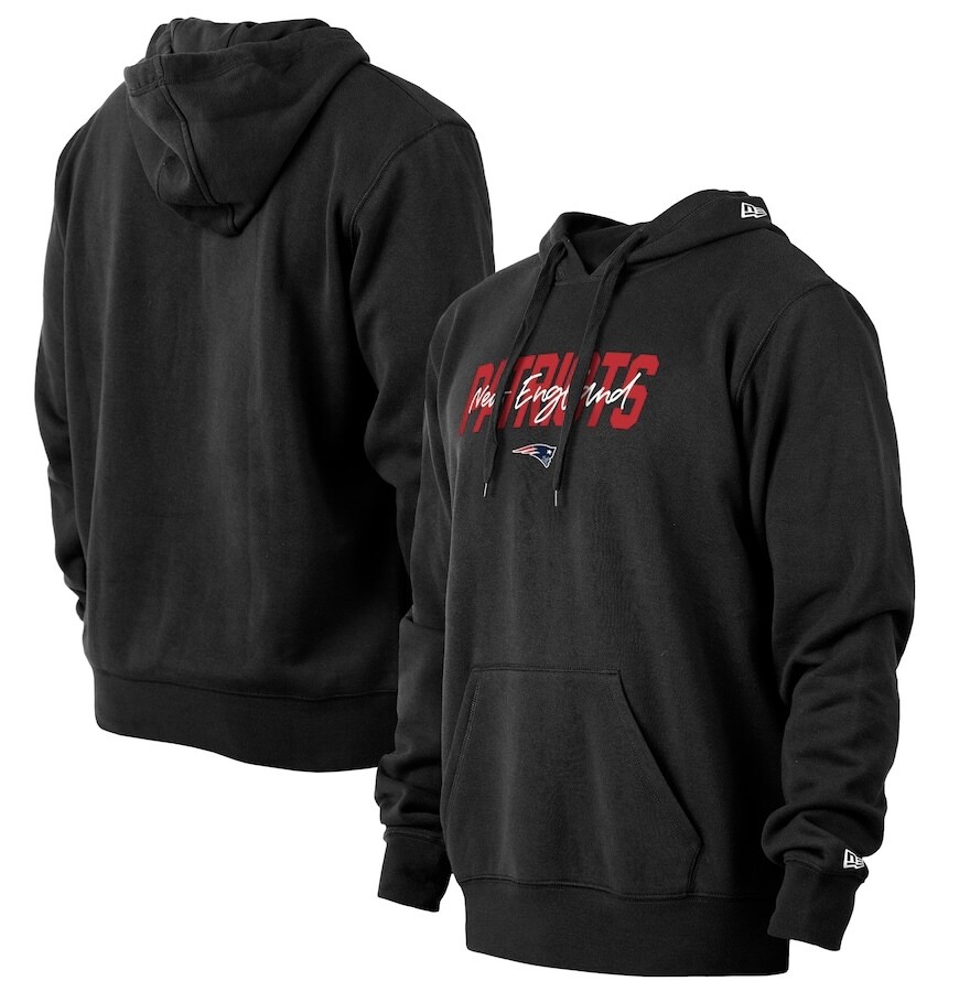 New England Patriots Men’s New Era Black NFL Draft Collection Pullover Hoodie