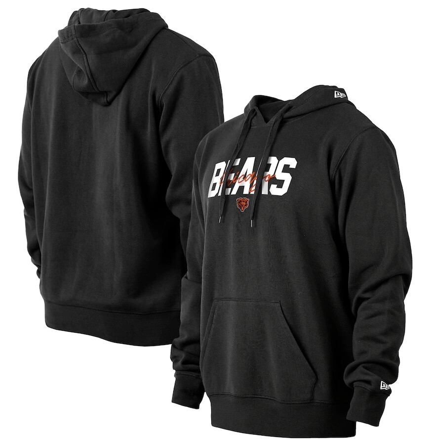 Chicago Bears Men’s New Era Black NFL Draft Collection Pullover Hoodie