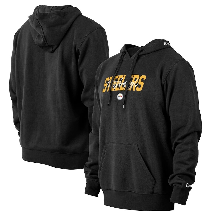 Pittsburgh Steelers Men’s New Era Black NFL Draft Collection Pullover Hoodie