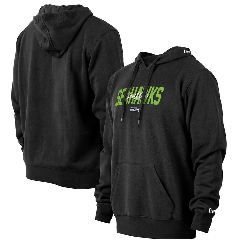 Seattle Seahawks Men’s New Era Black NFL Draft Collection Pullover Hoodie