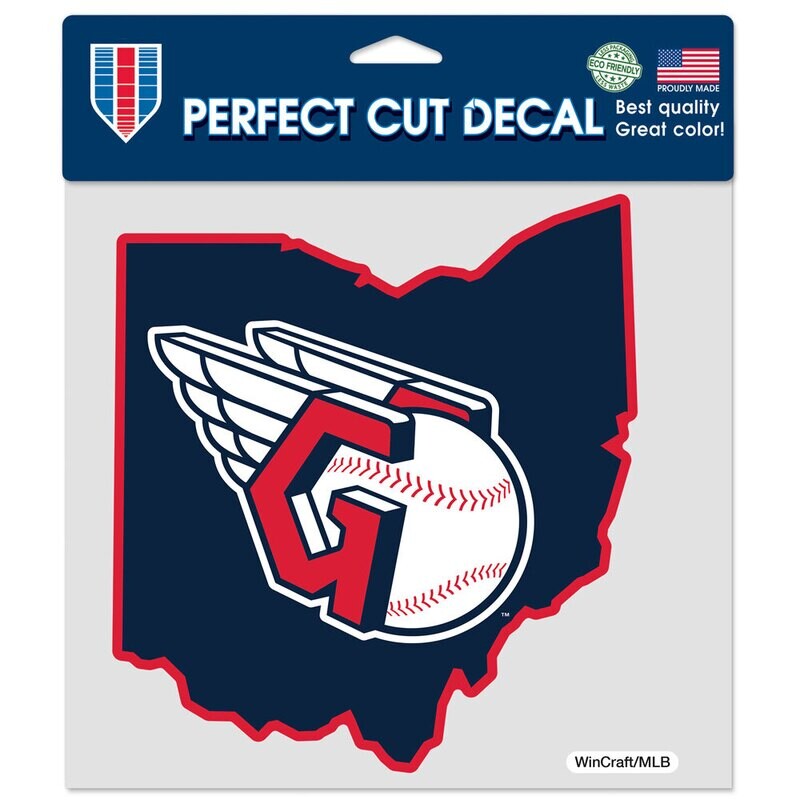 Cleveland Guardians 8" x 8" Perfect Cut Color Decal