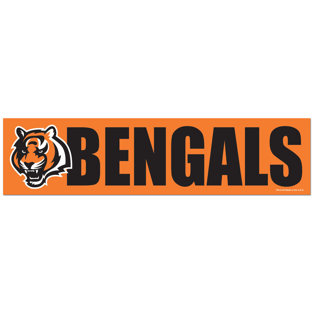 Cincinnati Bengals 3" x 12" Bumper Sticker