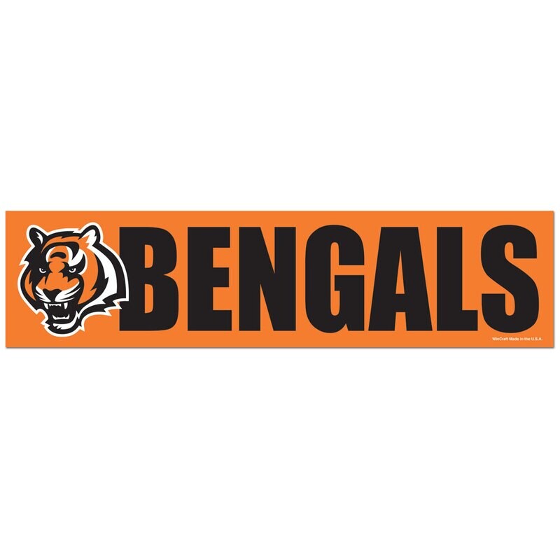 Cincinnati Bengals 3" x 12" Bumper Sticker