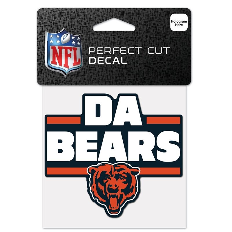 Chicago Bears 4" x 4" Perfect Cut Color Decal