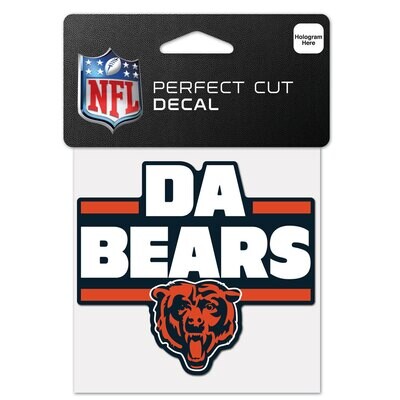 Chicago Bears 4 Chicago Bears 4" x 4" Perfect Cut Color Decal