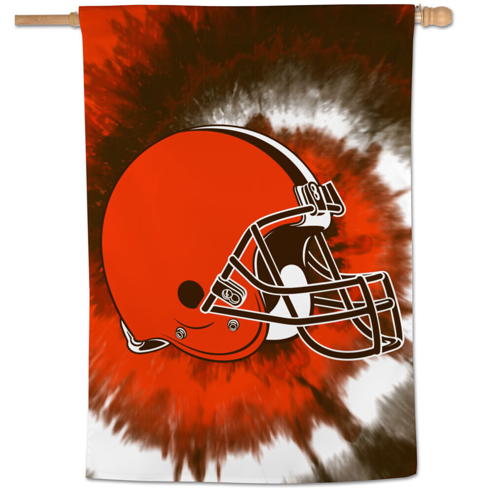 Cleveland Browns Tie Dye 28" x 40" Vertical Flag