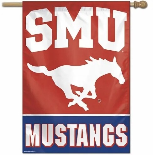 SMU Mustangs 28" x 40" Vertical Flag