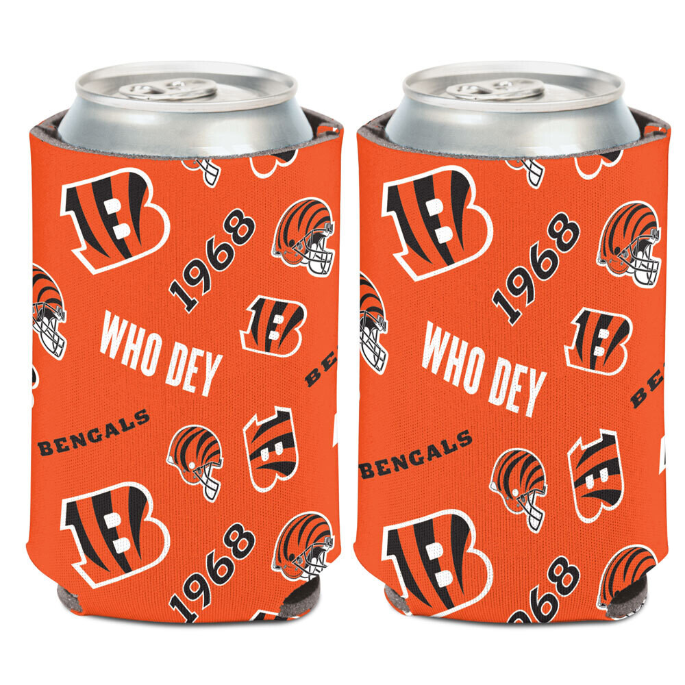 Cincinnati Bengals Who Dey 12 Ounce Can Cooler Koozie