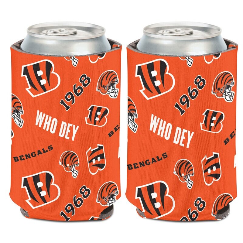 Cincinnati Bengals Who Dey 12 Ounce Can Cooler Koozie
