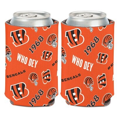 Cincinnati Bengals Who Dey 12 Ounce Can Cooler Koozie Cincinnati Bengals Who Dey 12 Ounce Can Cooler Koozie