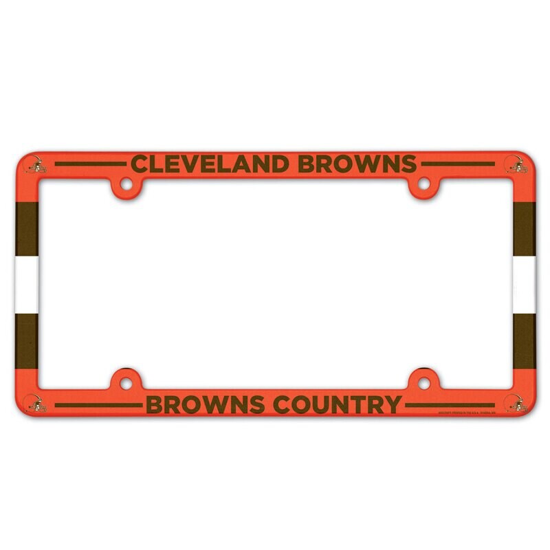 Cleveland Browns Team Plastic License Plate Frame