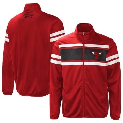 Chicago Bulls Men’s G-III Sports by Carl Banks Power Pitcher Full-Zip Track Jacket