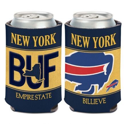Buffalo Bills Empire State 12 Ounce Can Cooler Koozie