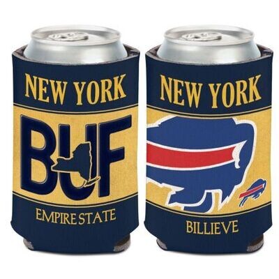 Buffalo Bills Empire State 12 Ounce Can Cooler Koozie