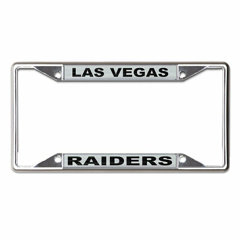 Las Vegas Raiders Laser Chrome Metal License Plate Frame