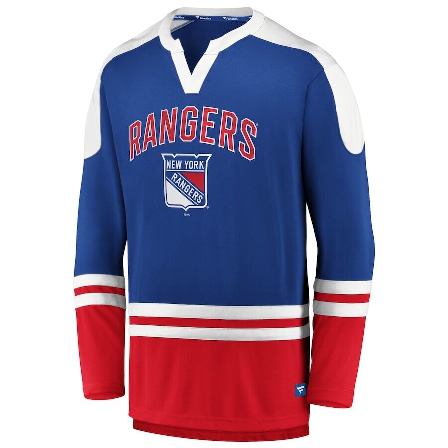 New York Rangers Men’s Fanatics Branded Slapshot Long Sleeve T-Shirt