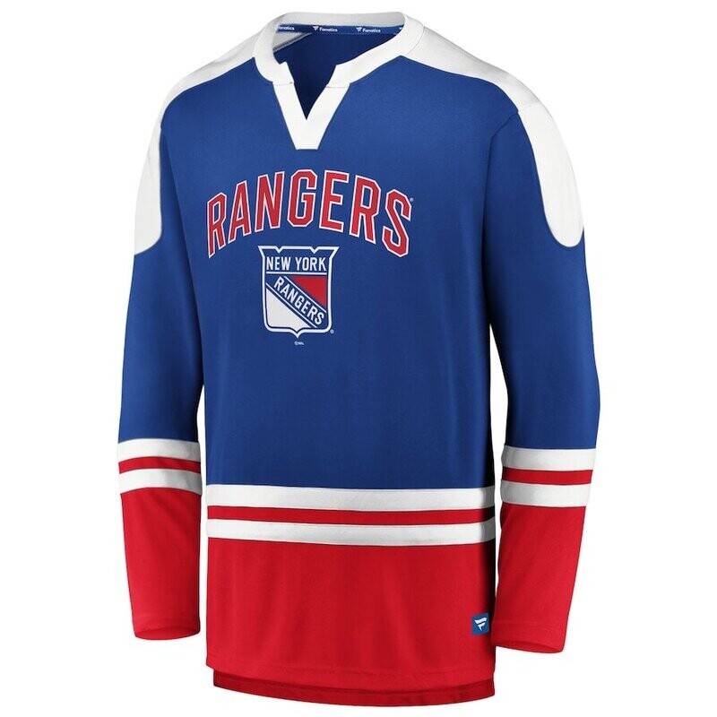 New York Rangers Men’s Fanatics Branded Slapshot Long Sleeve T-Shirt
