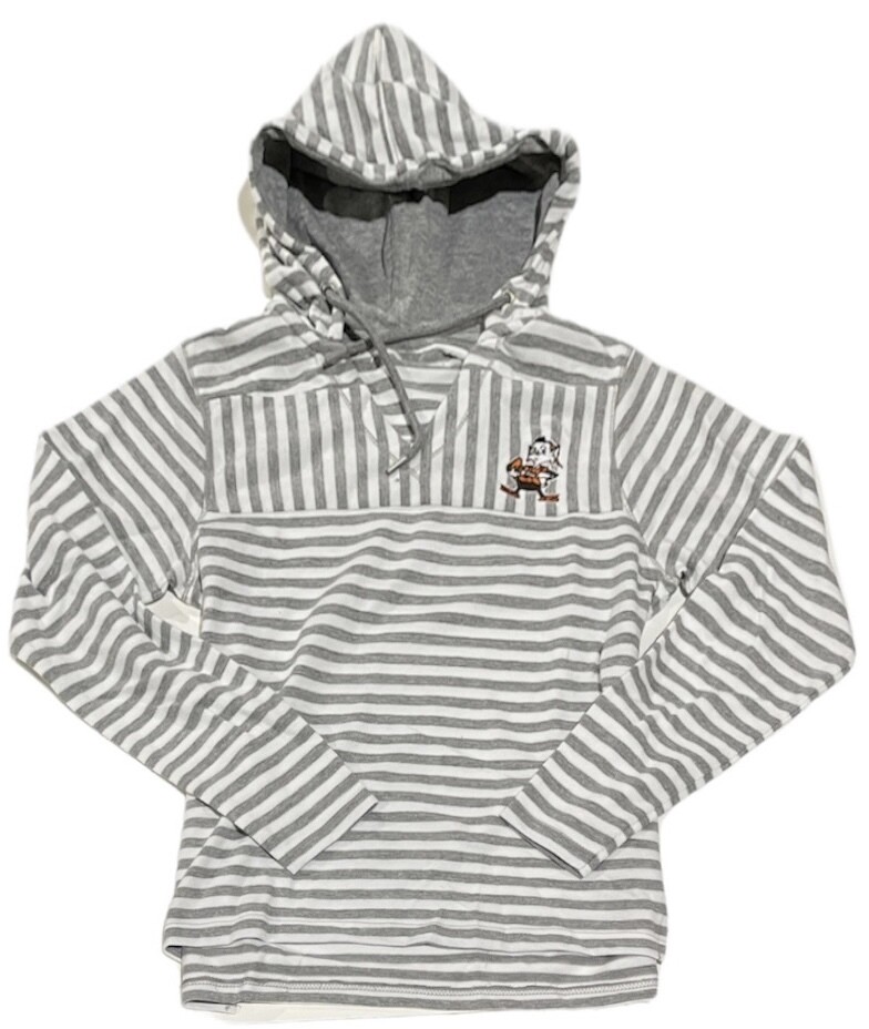 Cleveland Browns Women’s Striped Antigua Pullover Hoodie