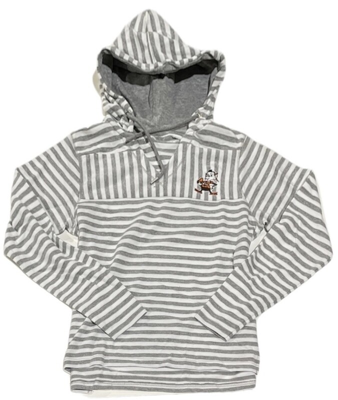 Cleveland Browns Women’s Striped Antigua Pullover Hoodie