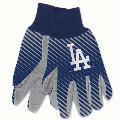 Los Angeles Dodgers Striped Utility Gloves Los Angeles Dodgers Striped Utility Gloves