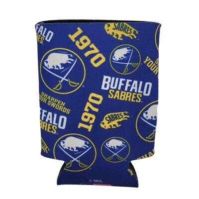 Buffalo Sabres Scatter 12 Ounce Can Cooler Koozie