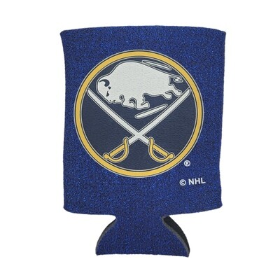 Buffalo Sabres Glitter 12 Ounce Can Cooler Koozie