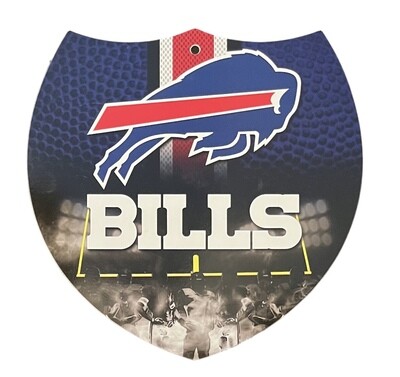 Buffalo Bills Plastic Shield Sign