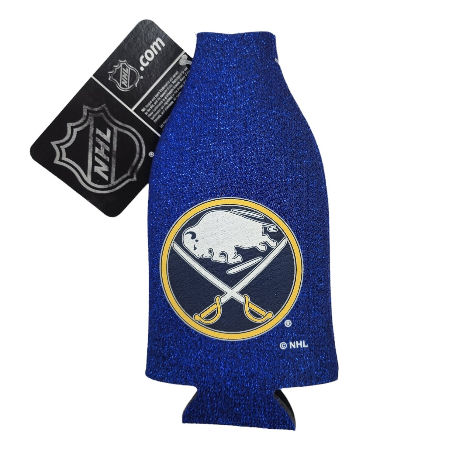 Buffalo Sabres Glitter 12 Ounce Bottle Cooler